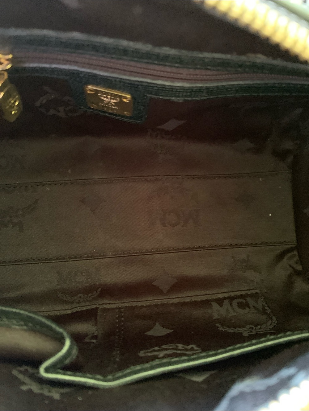 MCM Black Mini Barrel Satchel with Gold Hardware - Picture 8 of 11